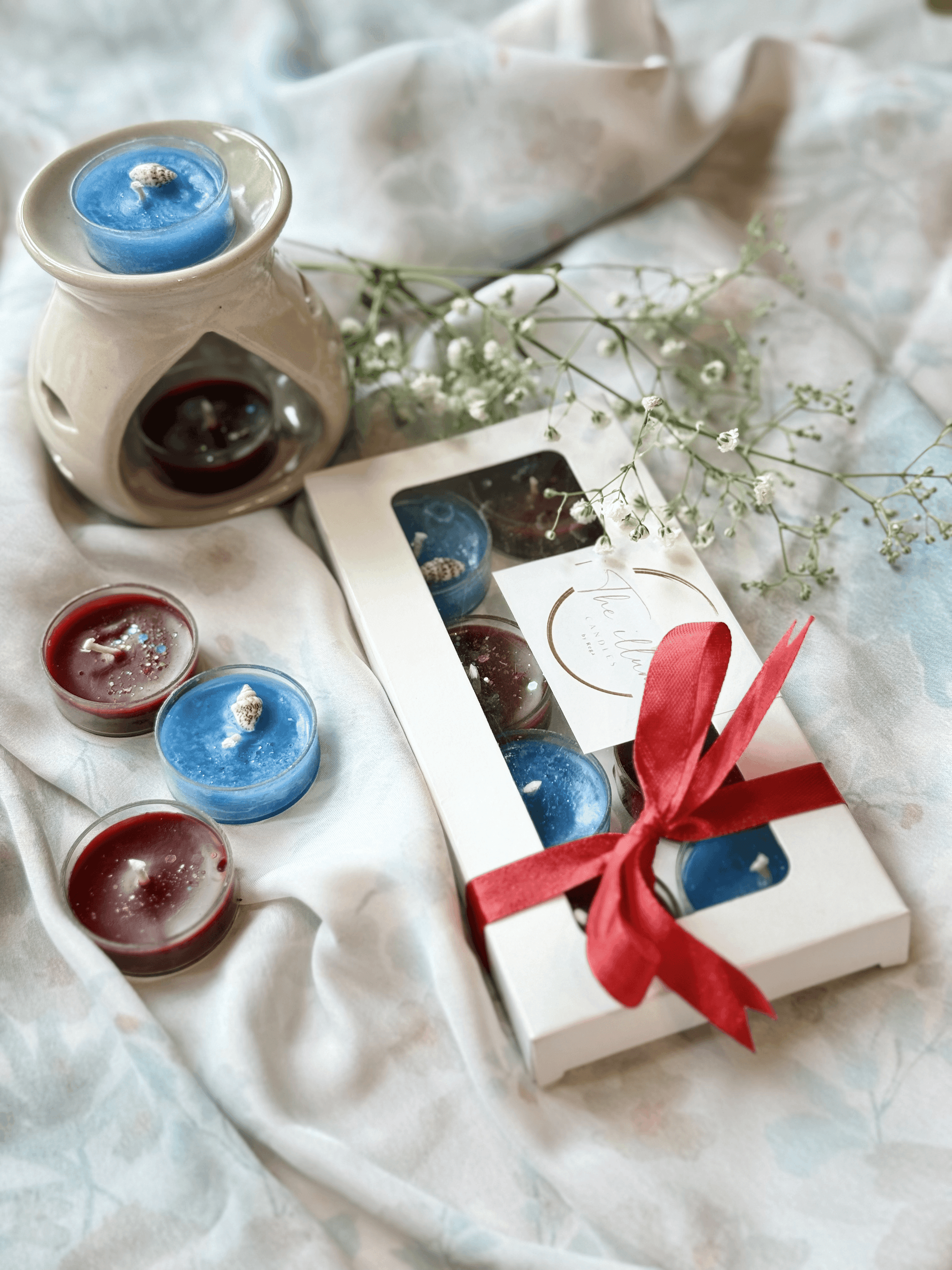 Botanical T-Light & Burner Gift Set