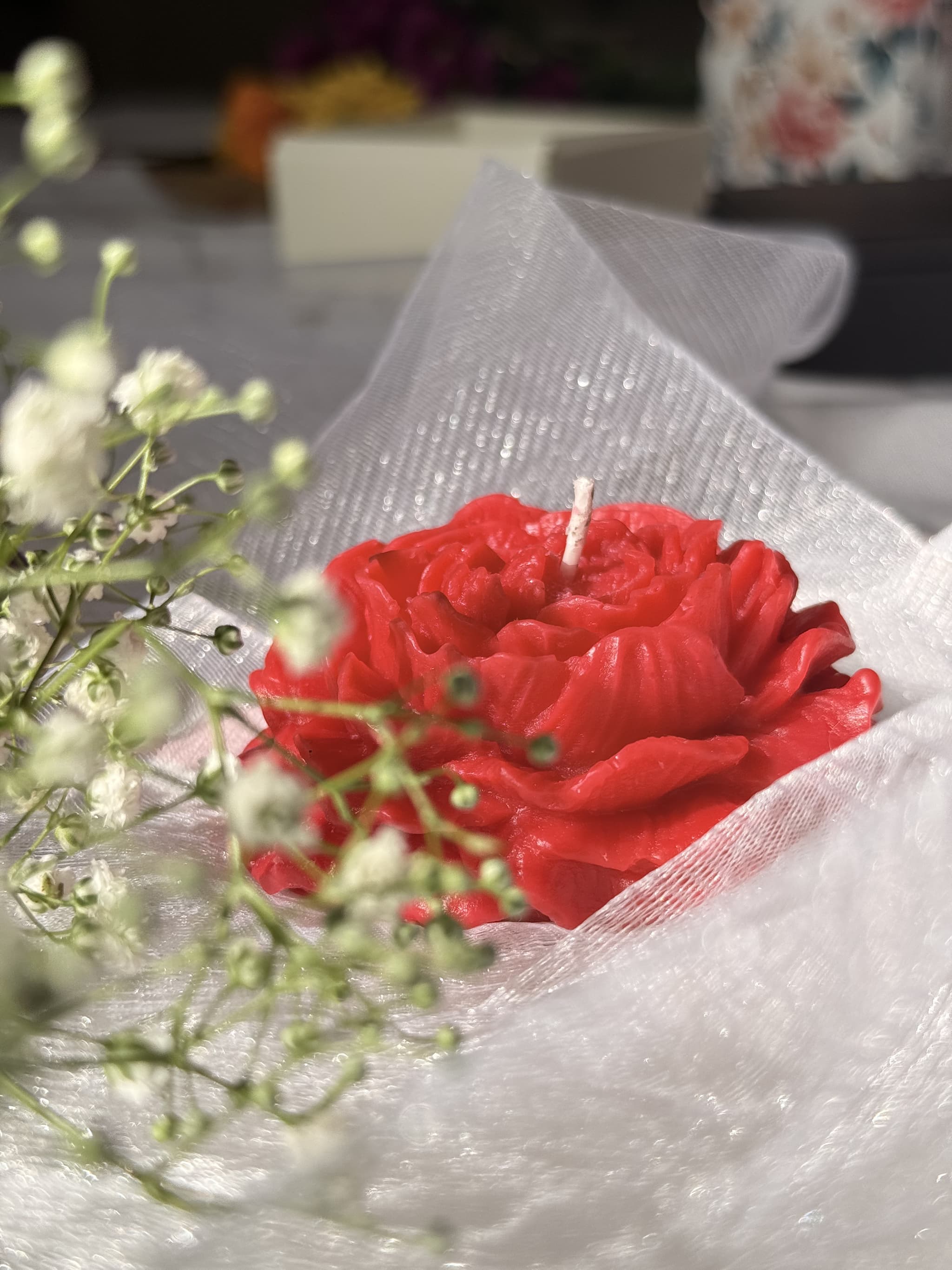 Blush Peony Tulle Keepsake