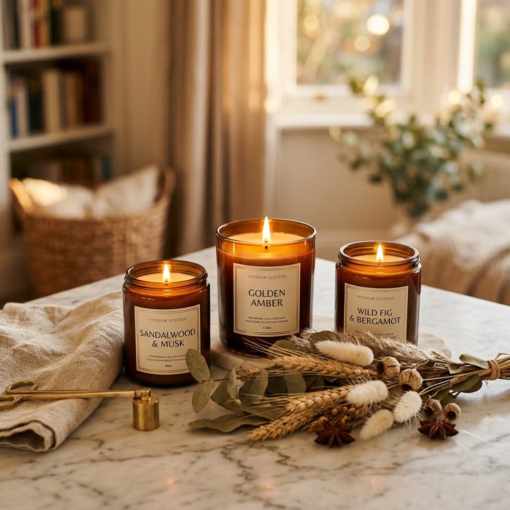 Luxury handcrafted candles by The Illume